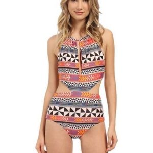 Mara Hoffman Pinwheel one piece bathing suit